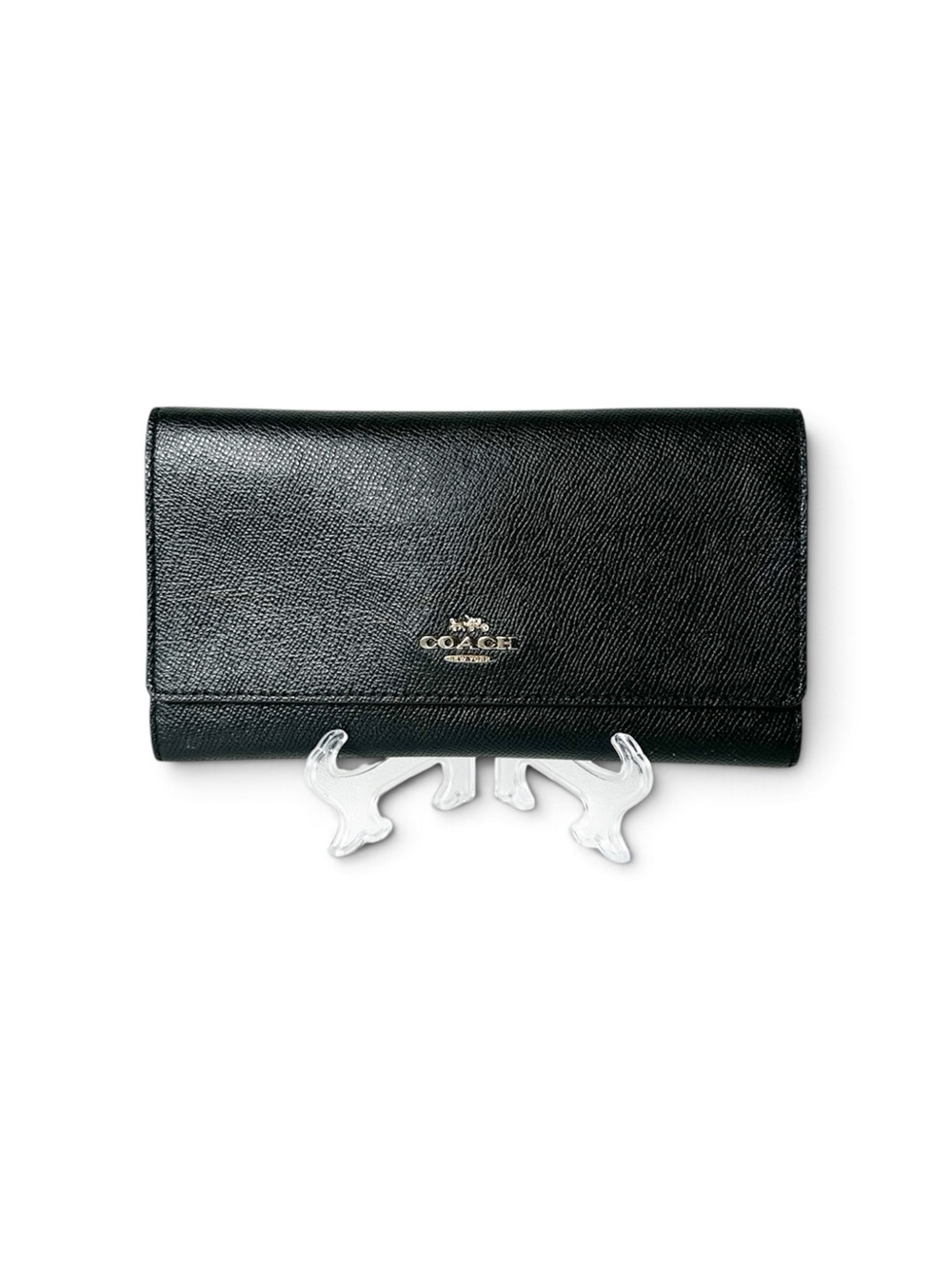 COACH | Tri-fold Crossgrain Leather Wallet